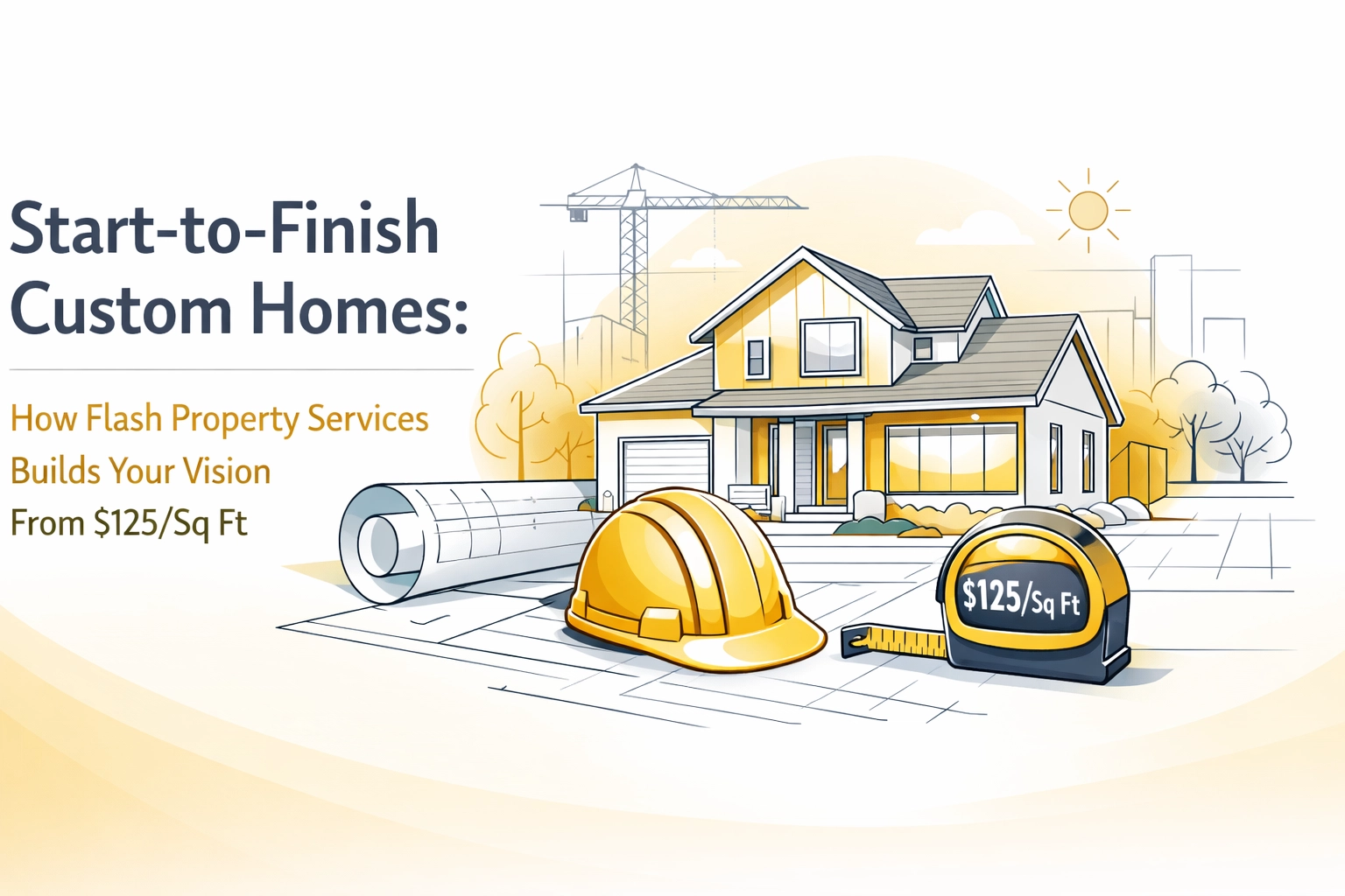 Start-to-Finish Custom Homes: How Flash Property Services Builds Your Vision From $125/Sq Ft