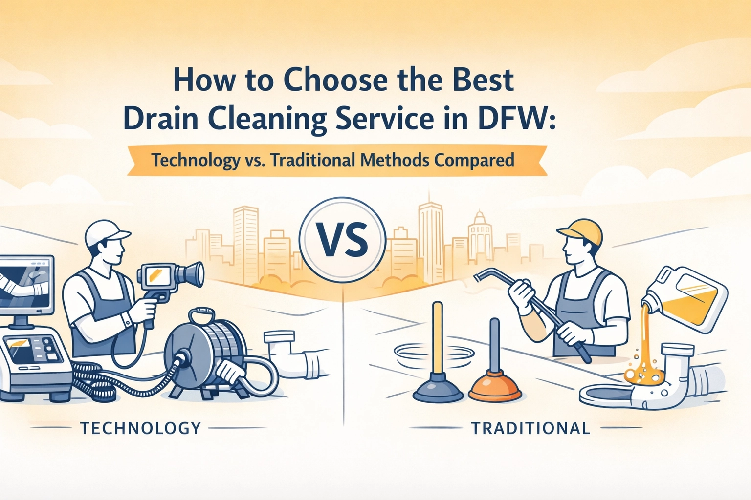How to Choose the Best Drain Cleaning Service in DFW: Technology vs. Traditional Methods Compared