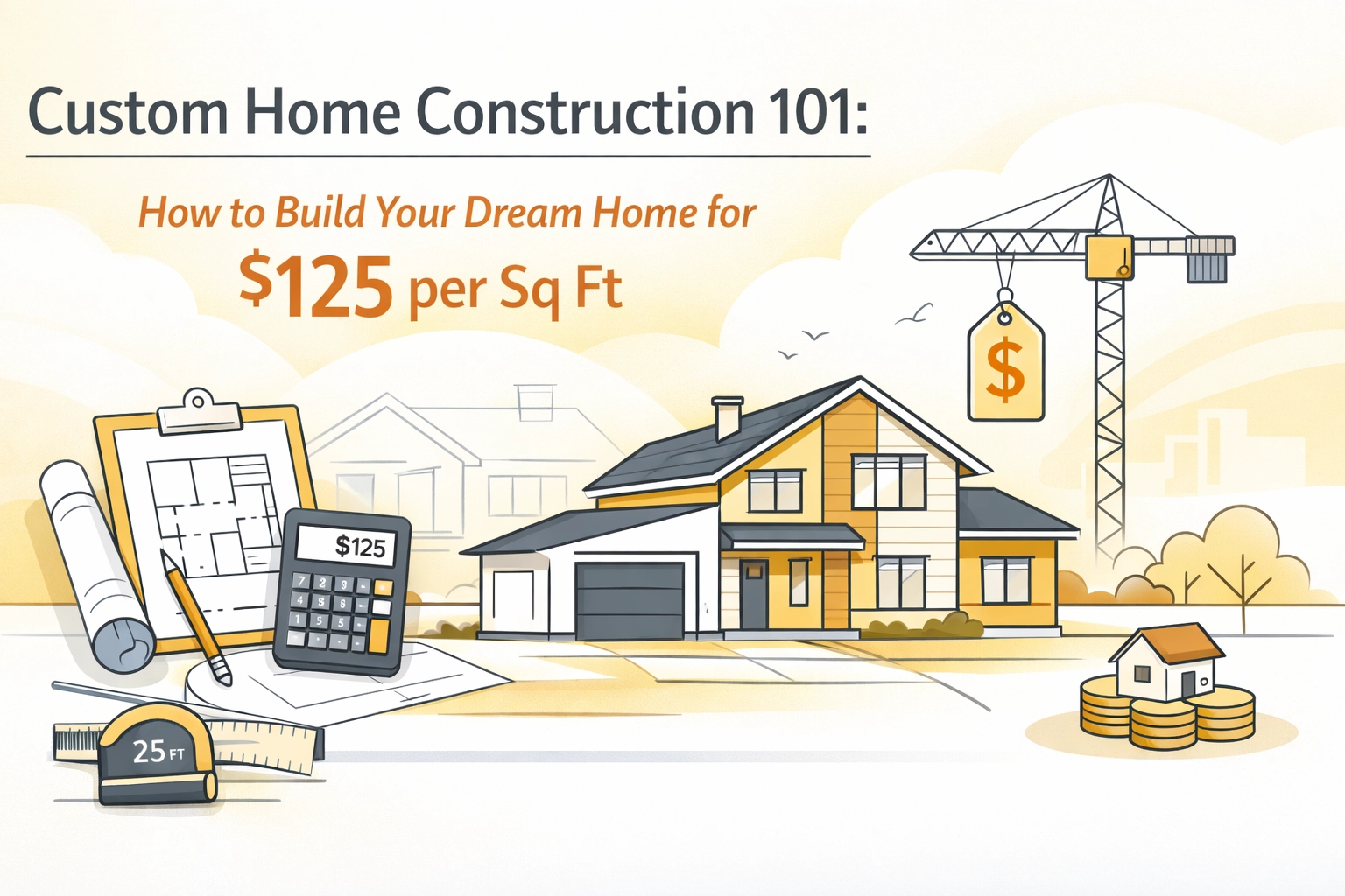 Custom Home Construction 101: How to Build Your Dream Home for $125 per Sq Ft