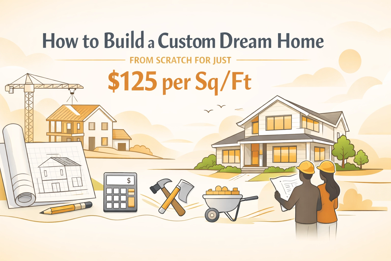 How to Build a Custom Dream Home from Scratch for Just $125 per Sq/Ft