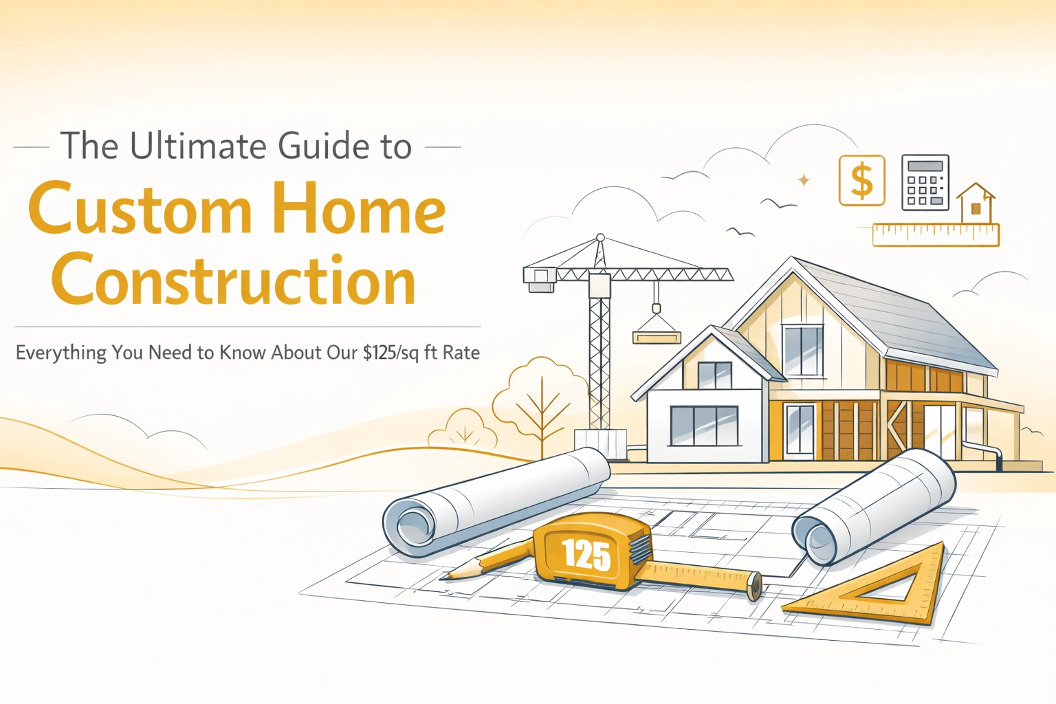 The Ultimate Guide to Custom Home Construction: Everything You Need to Know About Our $125/sq ft Rate