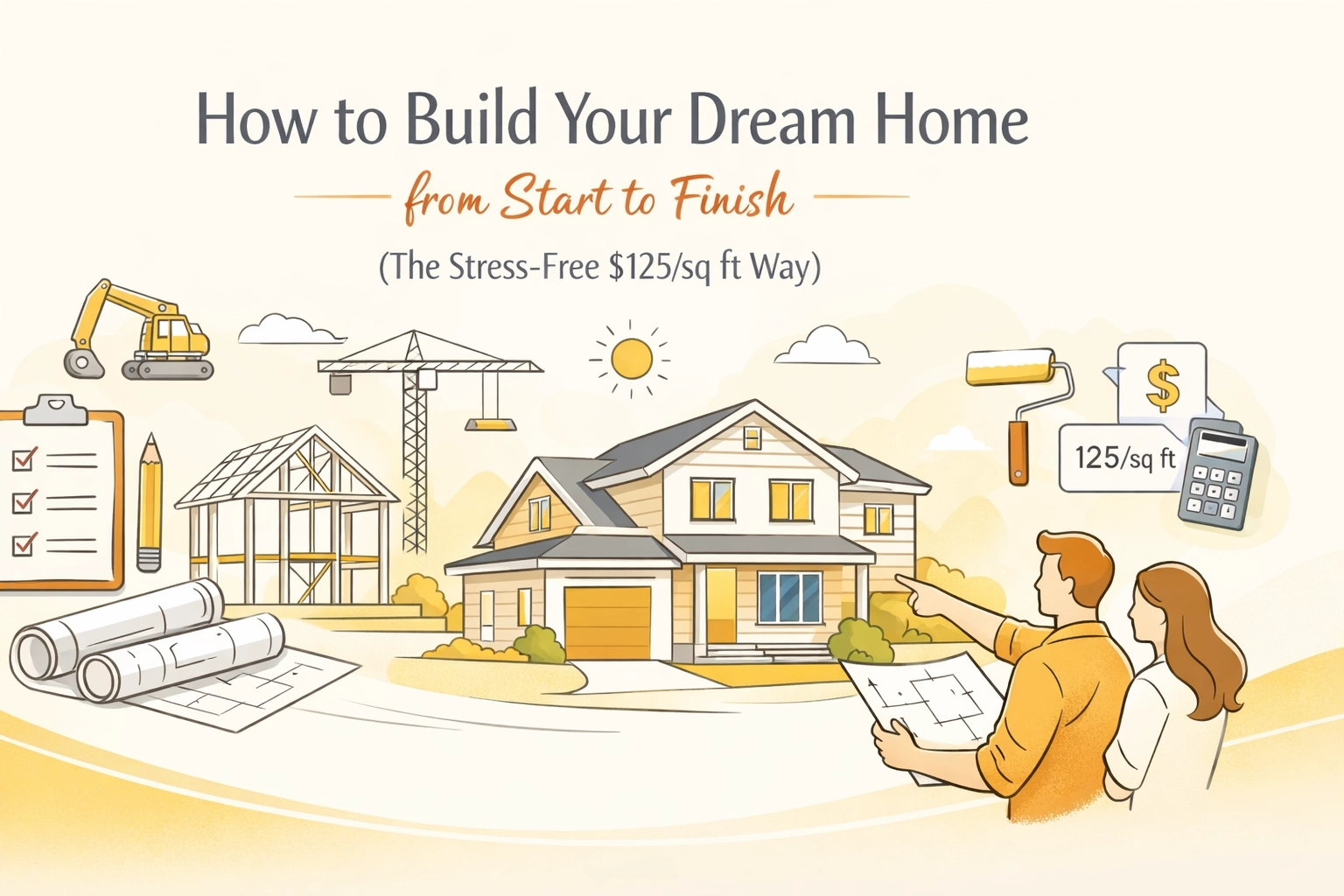 How to Build Your Dream Home from Start to Finish (The Stress-Free $125/sq ft Way)