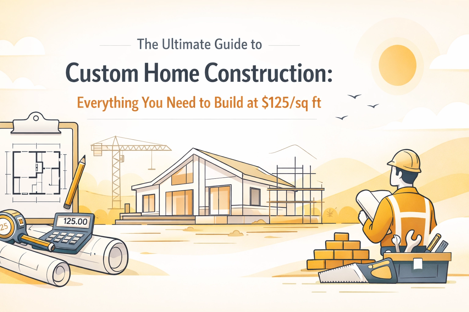 The Ultimate Guide to Custom Home Construction: Everything You Need to Build at $125/sq ft