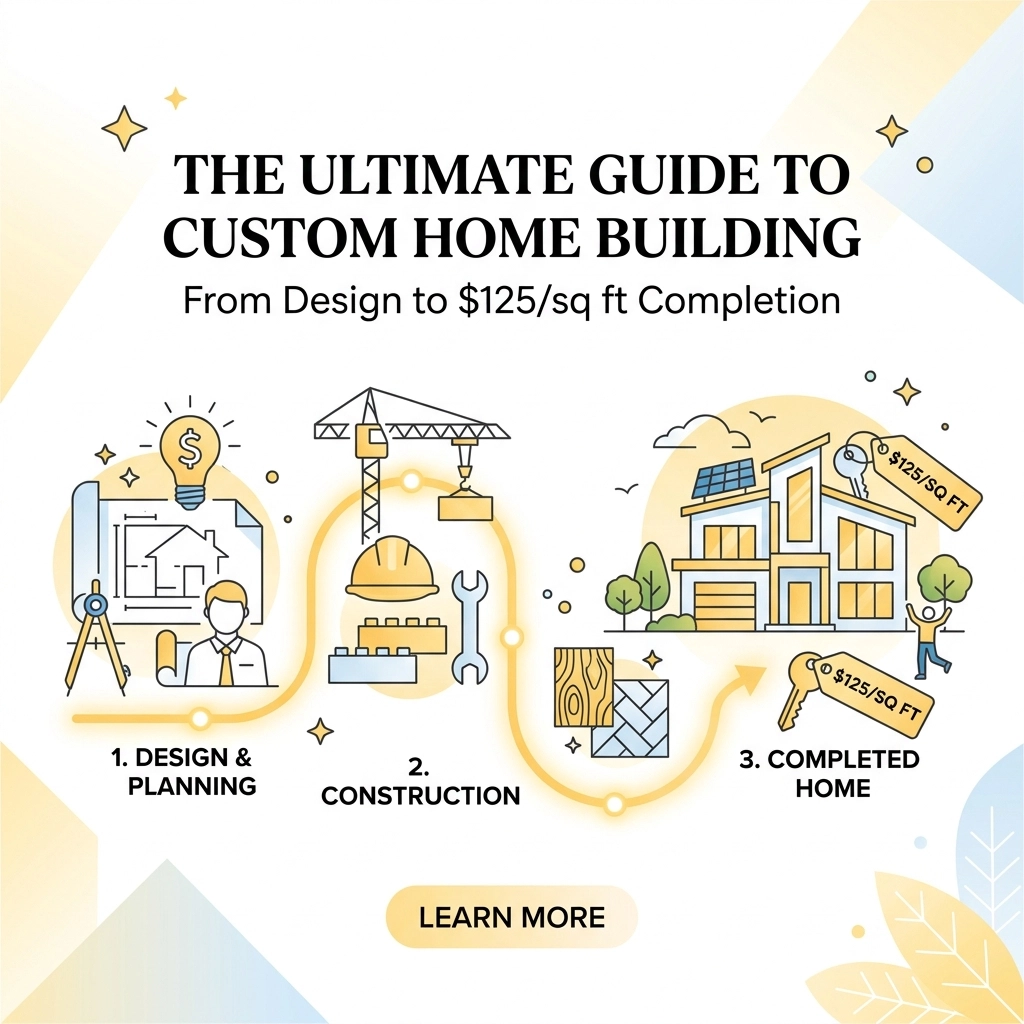 The Ultimate Guide to Custom Home Building: From Design to $125/sq ft Completion