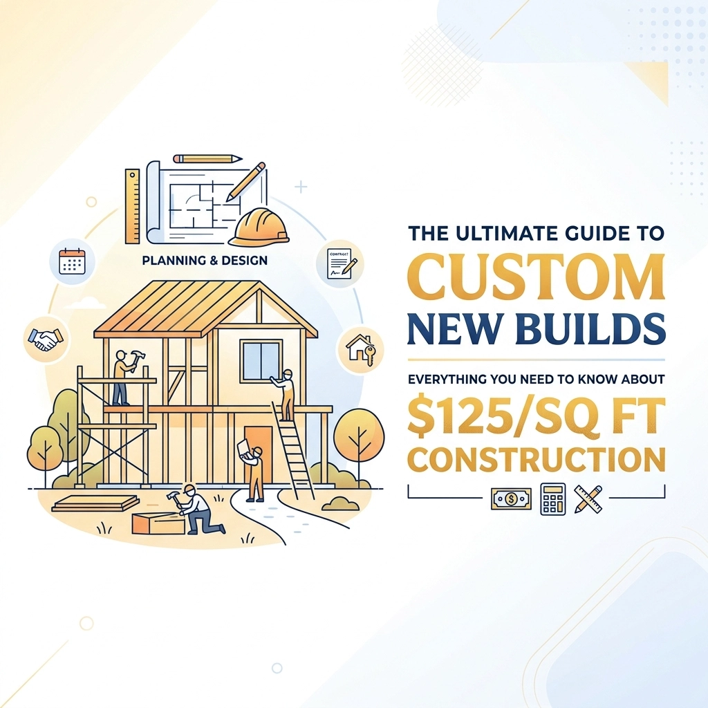 The Ultimate Guide to Custom New Builds: Everything You Need to Know About $125/sq ft Construction